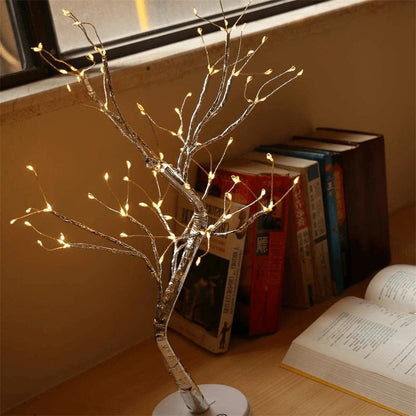 Spirit Tree Table Lamp with Warm White LED Illumination