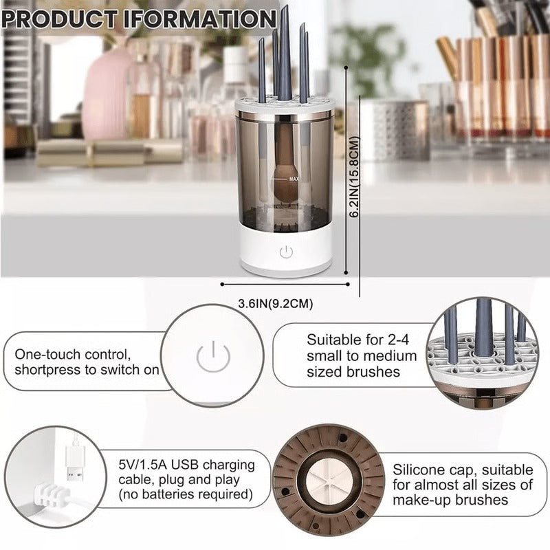 Electric Makeup Brush Cleaning Machine with Deep Clean Technology