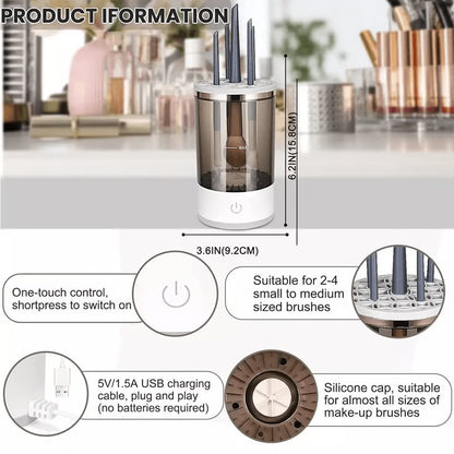 Electric Makeup Brush Cleaning Machine with Deep Clean Technology