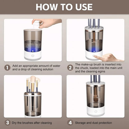 Electric Makeup Brush Cleaning Machine with Deep Clean Technology