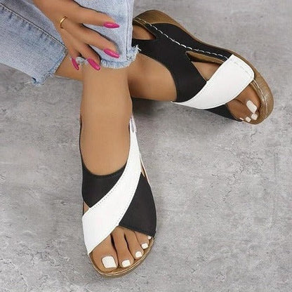 Casual Slip On Slides with Contoured Footbed and Textured Sole