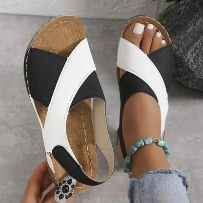 Casual Slip On Slides with Contoured Footbed and Textured Sole