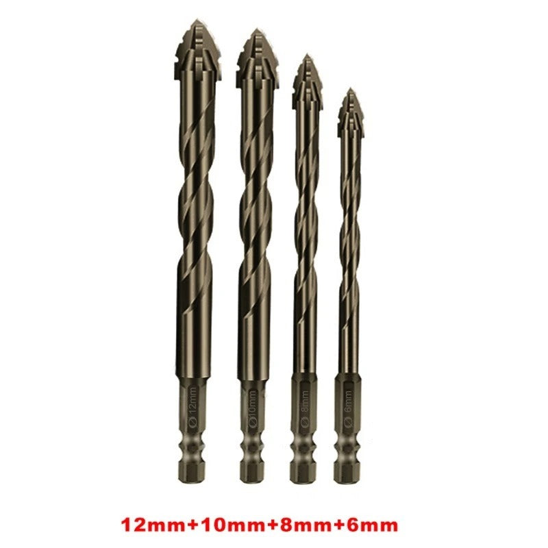 Heavy Duty Dry Drilling Eccentric Bit with Four-Edge Serrated Technology