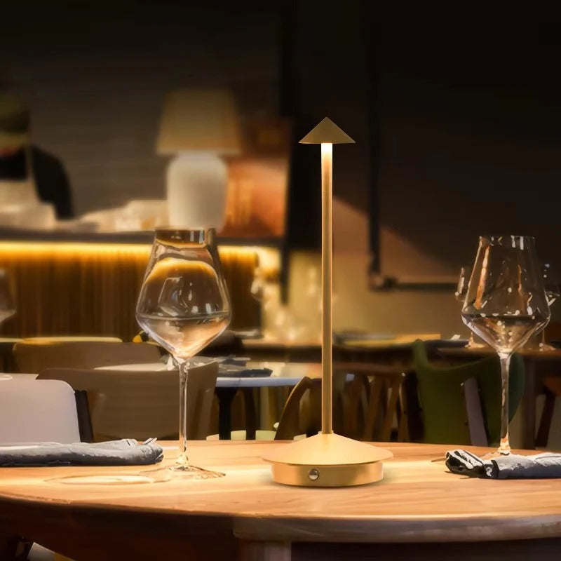 LED Desk Lamp with Rechargeable Battery and Touch-Control
