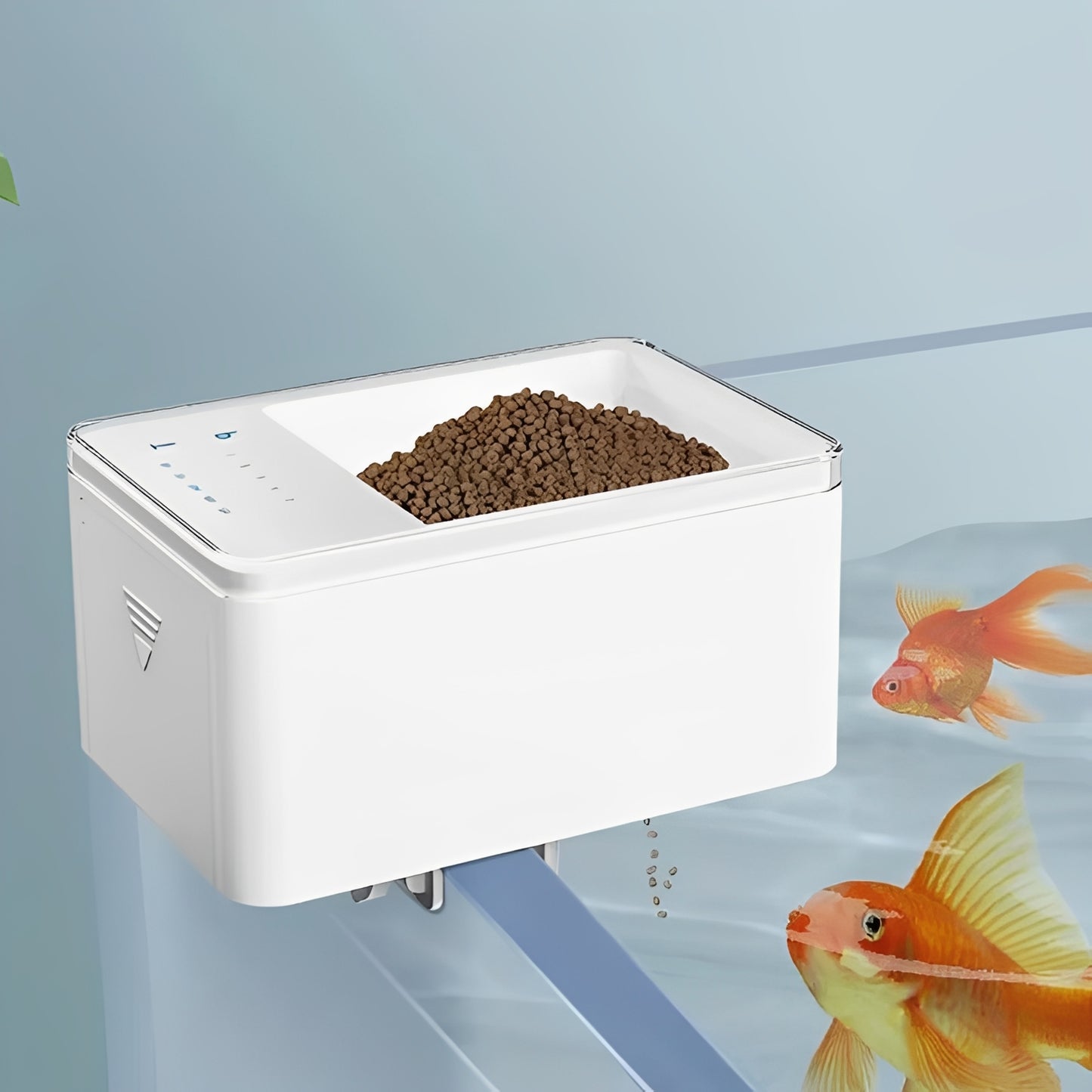 LED Aquarium Fish Tank 17.59 oz Automatic Fish Feeder With Timer