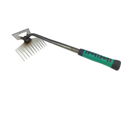 Manual Weed Puller Tool with Upright Handle and Foot Pedal