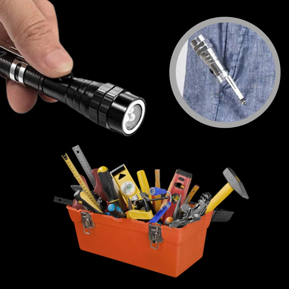 Telescopic Magnetic LED Flashlight