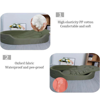 Washable Pet Bed Made with Recycled Cotton and Polyester