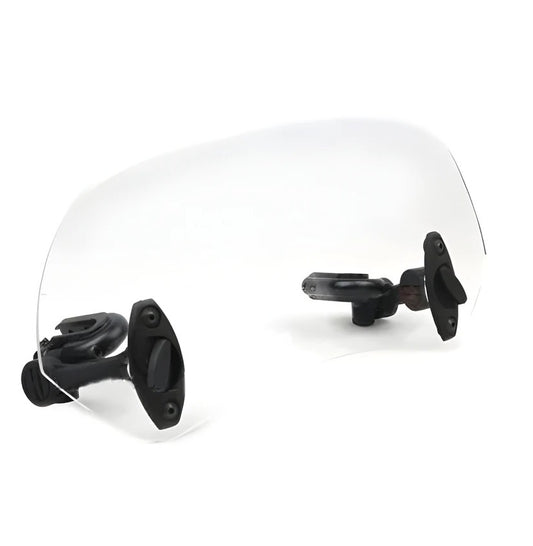 Adjustable Motorcycle Windshield Extension with Clamp Mount