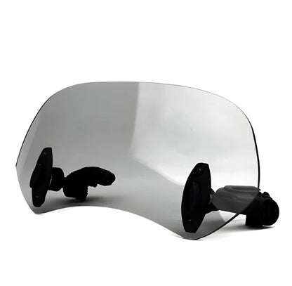 Adjustable Motorcycle Windshield Extension with Clamp Mount