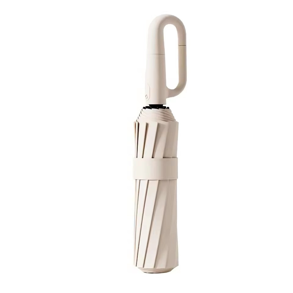 Portable Umbrella with Reflective Border and Ergonomic Handle
