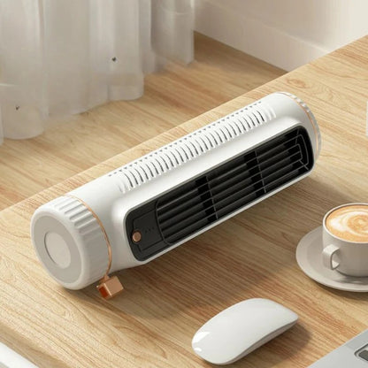 Portable Bladeless Tower Fan with USB Rechargeable Power