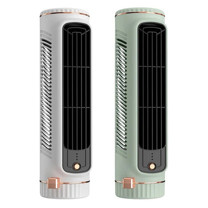 Portable Bladeless Tower Fan with USB Rechargeable Power