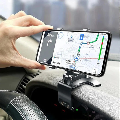 Adjustable Car Phone Holder with Rotating Design