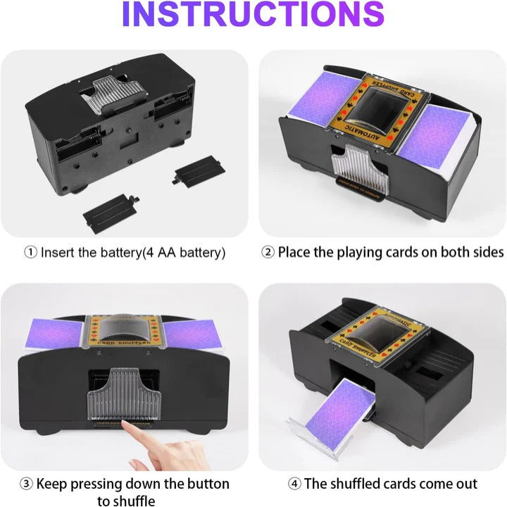 Battery Powered Playing Card Shuffler