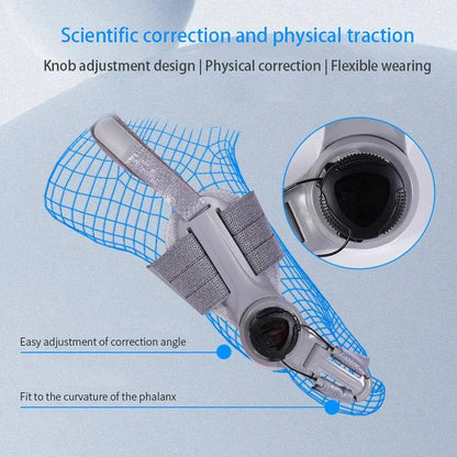 Toe Alignment Support Device with Adjustable Knob Design