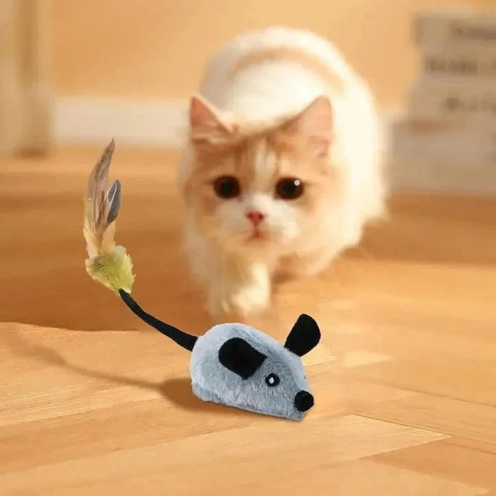 USB Rechargeable Moving Mouse Toy for Indoor Cats