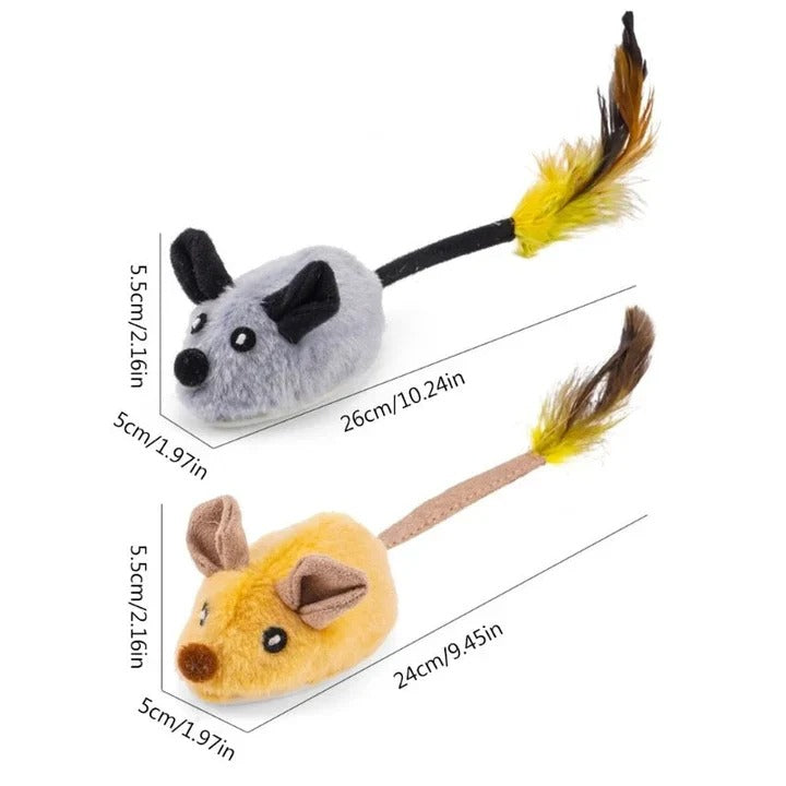 USB Rechargeable Moving Mouse Toy for Indoor Cats