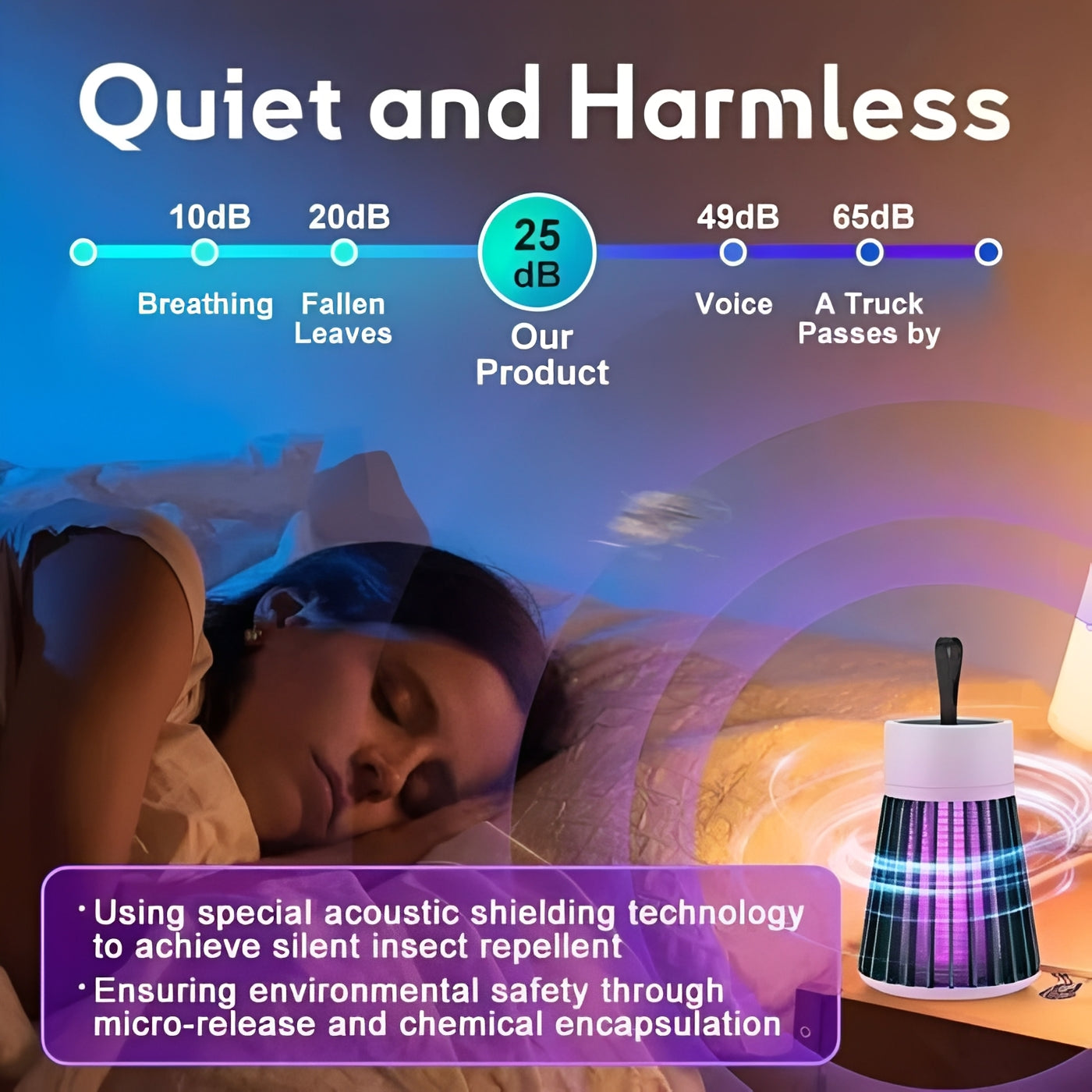 Quiet Shield Trap and Mosquito Defender