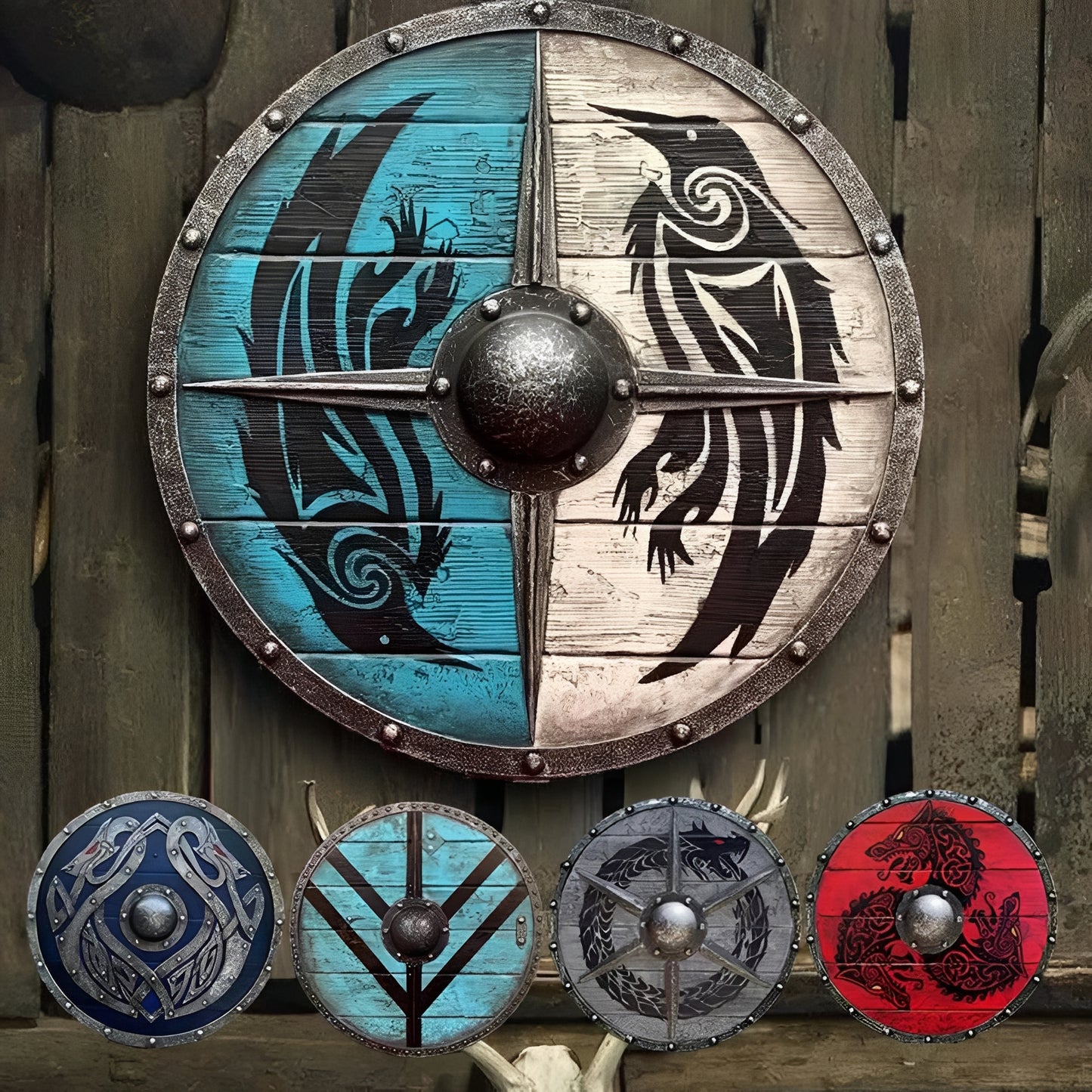 Custom Corvid Armament and Personalized Viking Shield