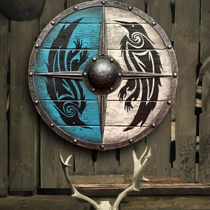 Custom Corvid Armament and Personalized Viking Shield