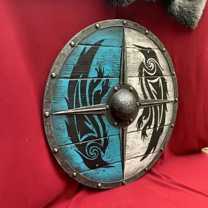 Custom Corvid Armament and Personalized Viking Shield