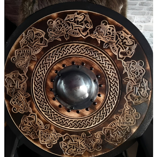 Custom Corvid Armament and Personalized Viking Shield
