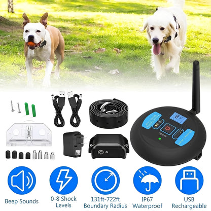 Double Zone Barrier and External Coaching for Pets