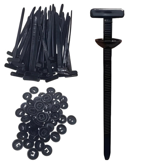Nylon Cable Ties 50-Pack, Self Locking Zip Ties