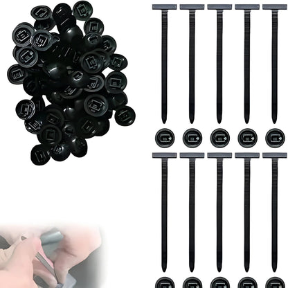 Nylon Cable Ties 50-Pack, Self Locking Zip Ties