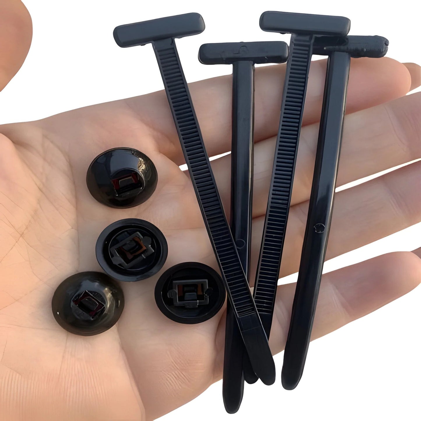 Nylon Cable Ties 50-Pack, Self Locking Zip Ties