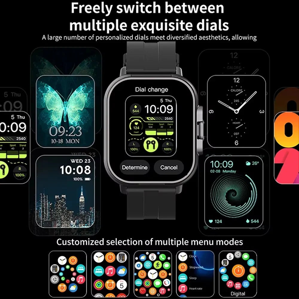 Wearable Bluetooth Smartwatch with Touchscreen Display