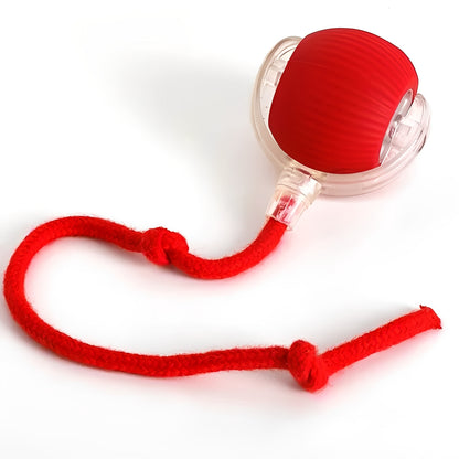 Automatic Rolling Cat Toy with Motion Sensor and Feather Tail
