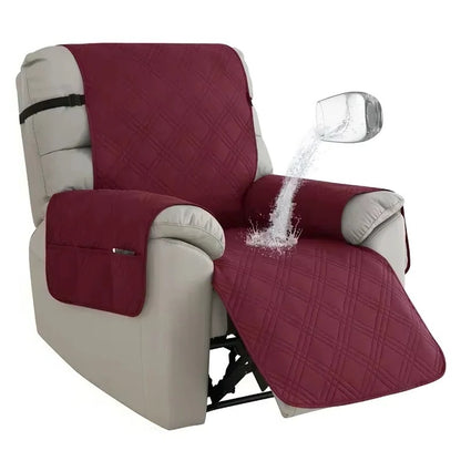 Water-Resistant Recliner Slipcover with Anti Slip Backing