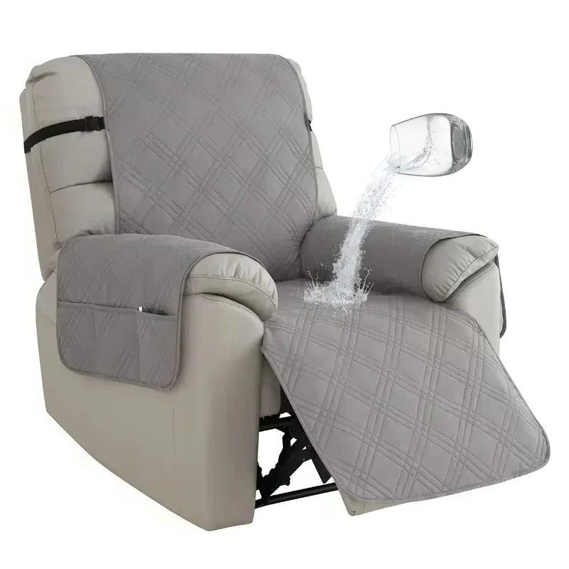 Water-Resistant Recliner Slipcover with Anti Slip Backing