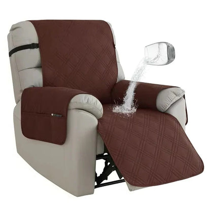 Water-Resistant Recliner Slipcover with Anti Slip Backing