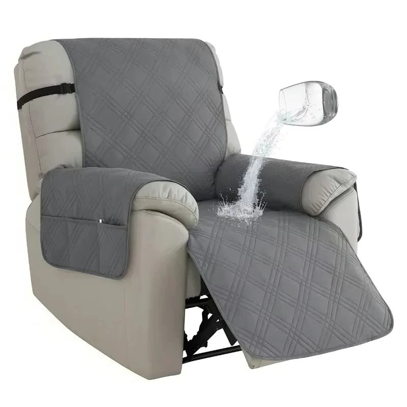 Water-Resistant Recliner Slipcover with Anti Slip Backing