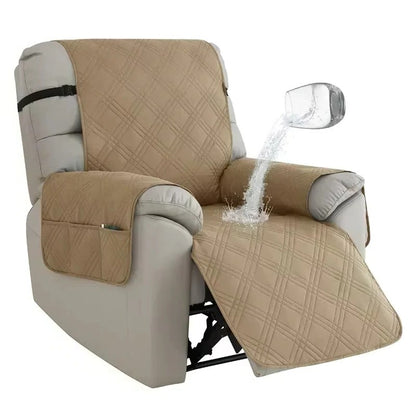 Water-Resistant Recliner Slipcover with Anti Slip Backing