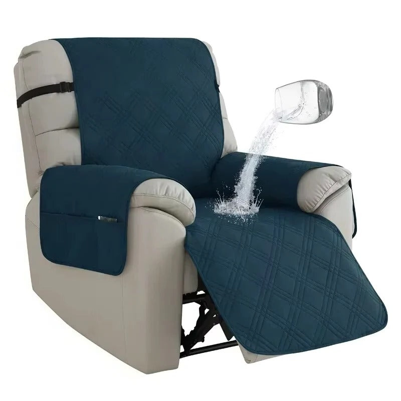 Water-Resistant Recliner Slipcover with Anti Slip Backing