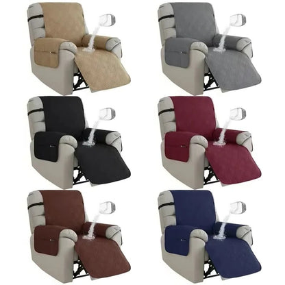 Water-Resistant Recliner Slipcover with Anti Slip Backing