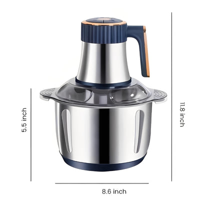Electric Meat Grinder with 5 Speed Settings and Stainless Steel Blades