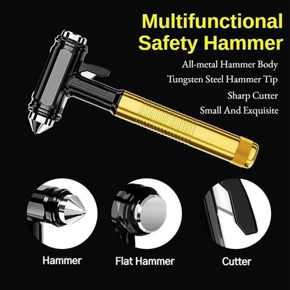 Metal Emergency Window Breaker with Seat Belt Cutter Tool
