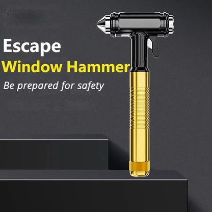 Metal Emergency Window Breaker with Seat Belt Cutter Tool