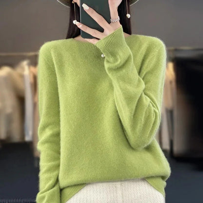 Australian Merino Wool Sweater with Classic Knit Design