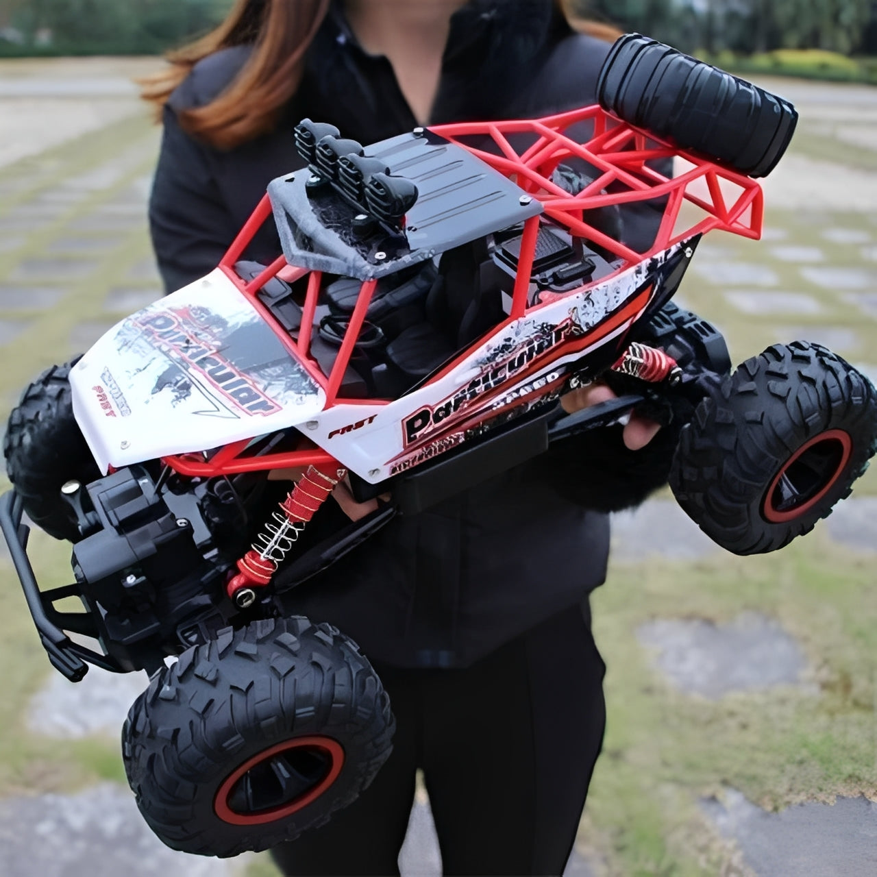 Remote Control Monster Truck with 4x4 Rock Crawling Capability