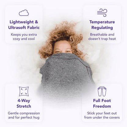 Unisex Wearable Swaddle Blanket Onesie for Adults