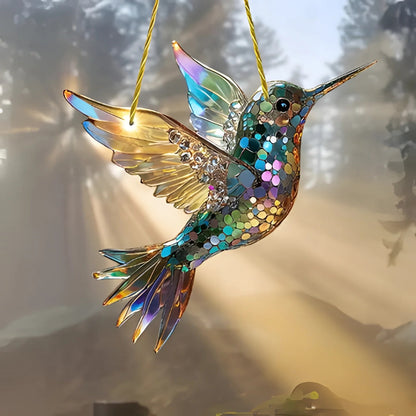 Colorful Bird Suncatcher for Window Display
