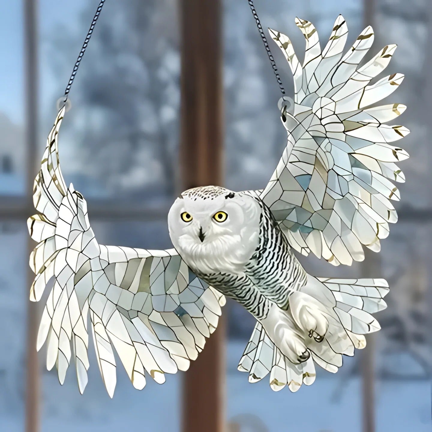 Colorful Bird Suncatcher for Window Display