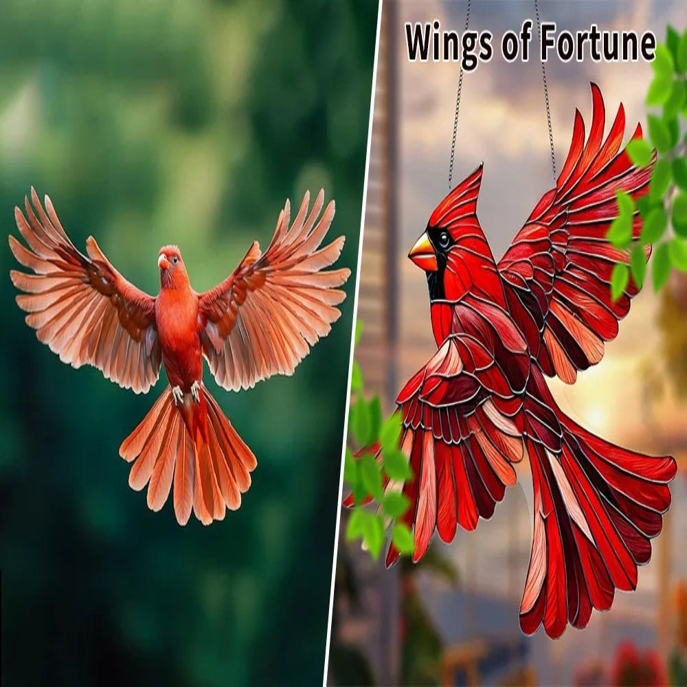 Colorful Bird Suncatcher for Window Display