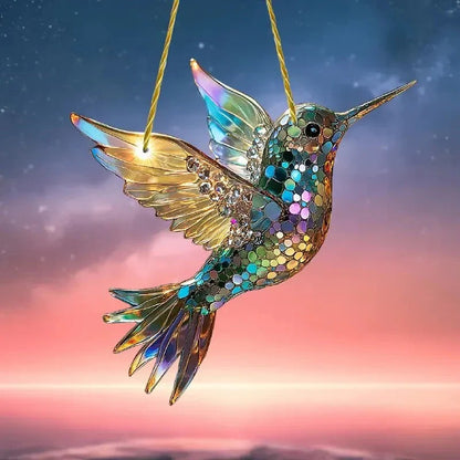 Colorful Bird Suncatcher for Window Display
